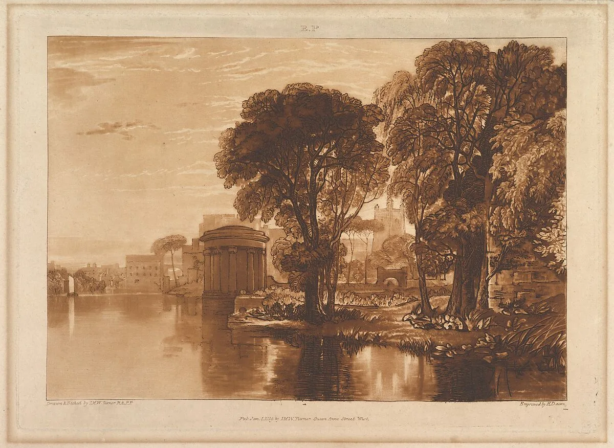 Isleworth (Liber Studiorum, part XIII, plate 63) — Joseph Mallord William Turner|Joseph Mallord William Turner|Henry Edward Dawe