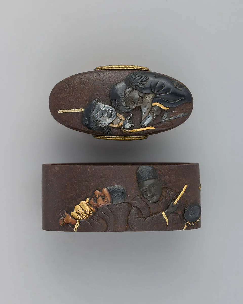 Sword-Hilt Collar and Pommel (Fuchigashira) — Unknown