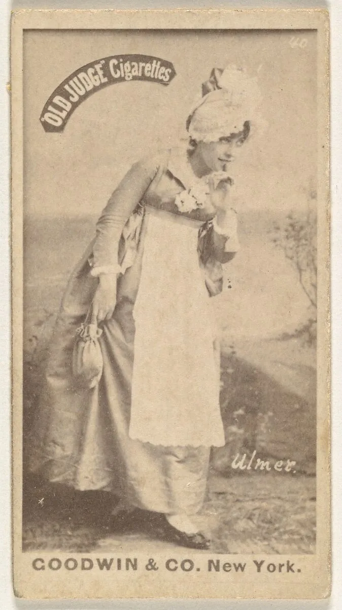 Ulmer, from the Actors and Actresses series (N171) for Old Judge Cigarettes — Goodwin & Company