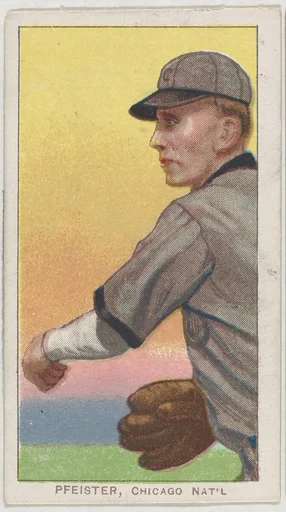 Pfeister, Chicago, National League, from the White Border series (T206) for the American Tobacco Company