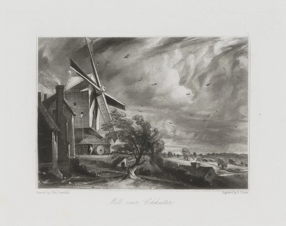 Mill near Colchester — David Lucas|John Constable