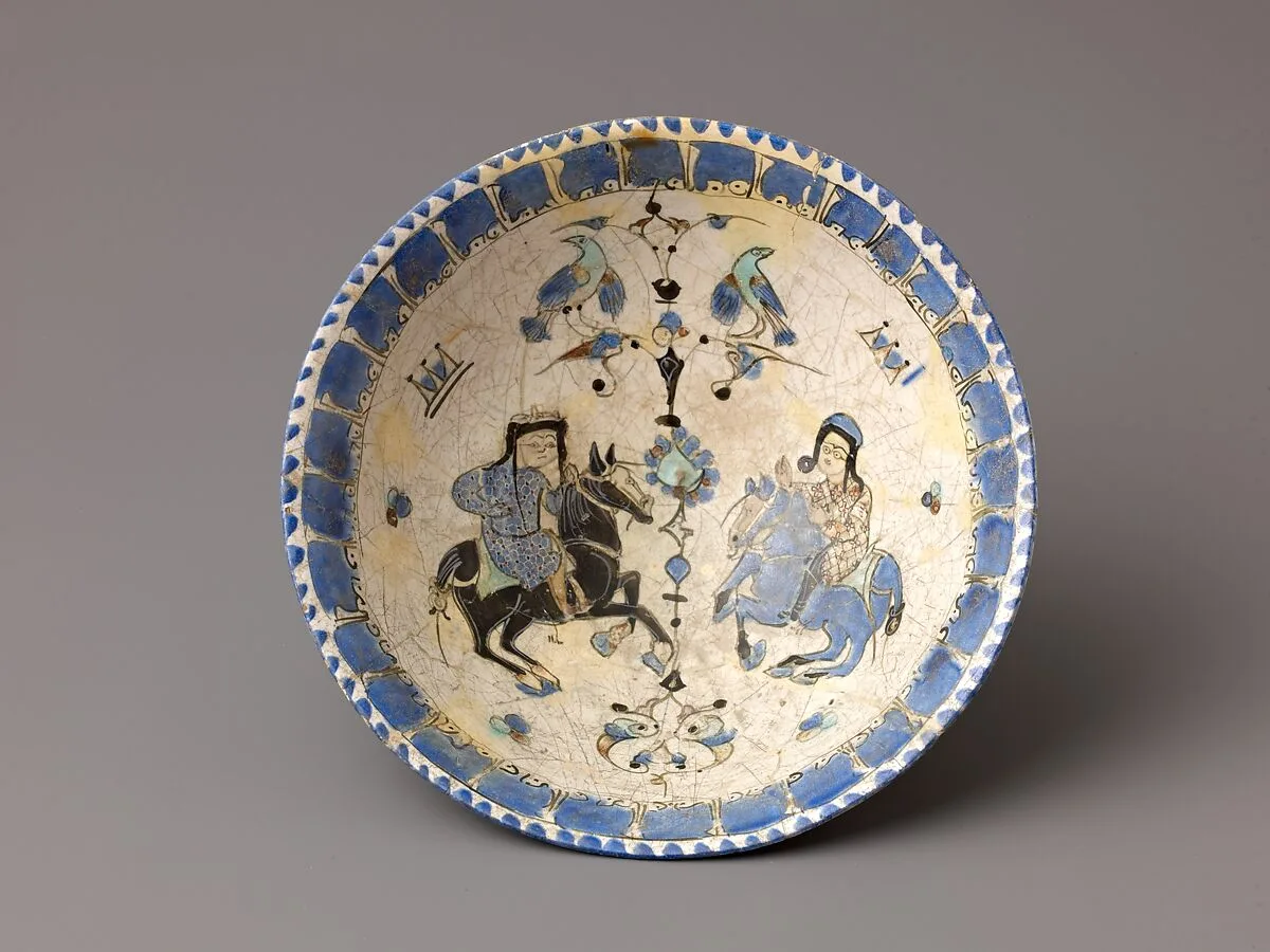 Bowl, Mina'i ("enameled") ware — Unknown