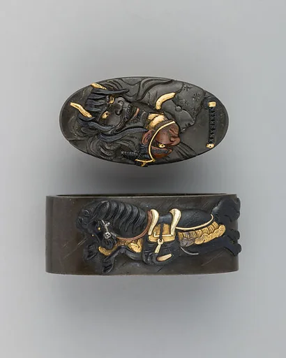 Sword-Hilt Collar and Pommel (Fuchigashira)