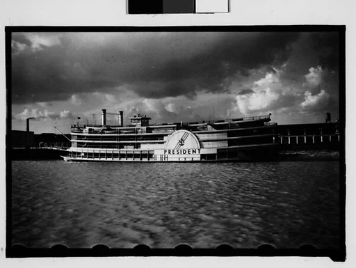 [Steamboat "President" at Dock, New Orleans, Louisiana]