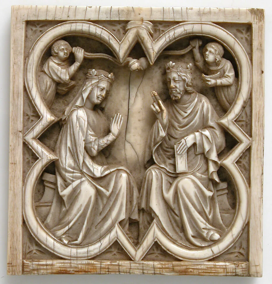 Panel with Coronation of the Virgin — Unknown