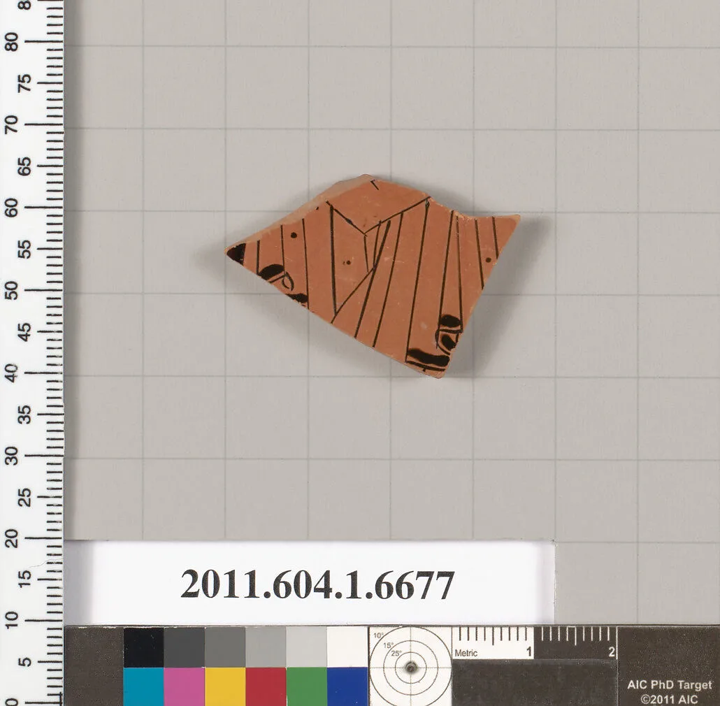Terracotta fragment of a kylix (drinking cup) — Unknown