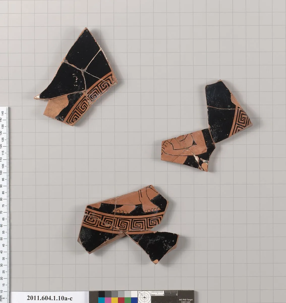 Terracotta fragments of a kylix (drinking cup) — Unknown