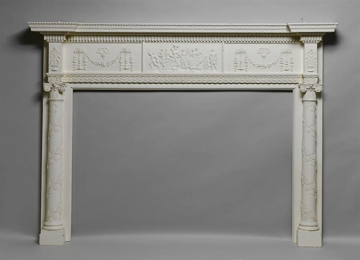 Mantel from Elias Hasket Derby House, Salem, Massachusetts — Samuel McIntire