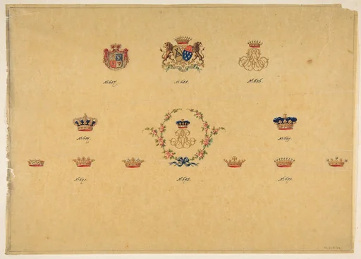 Sheet of Monogram Designs