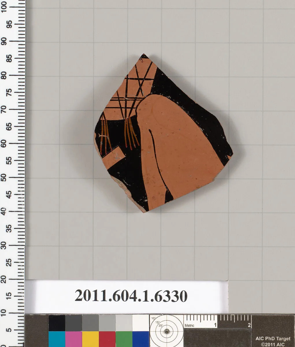 Terracotta fragment of a kylix (drinking cup) — Unknown