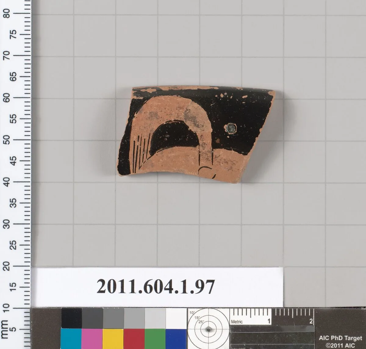 Terracotta rim fragment of a kylix (drinking cup) — Unknown