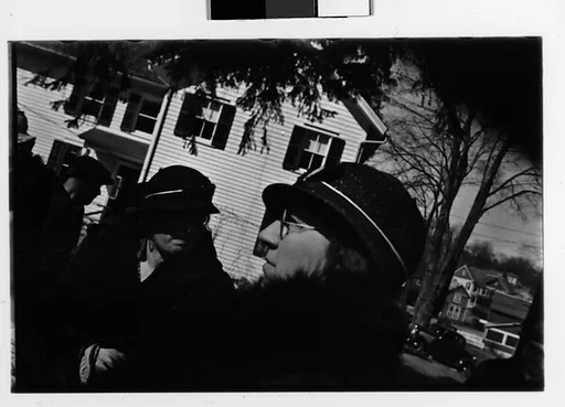 [Three 35mm Film Frames: Outdoor Country Auction]