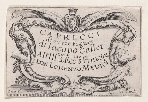 Copy of Frontispiece, from "Les Caprices" Series A, The Florence Set