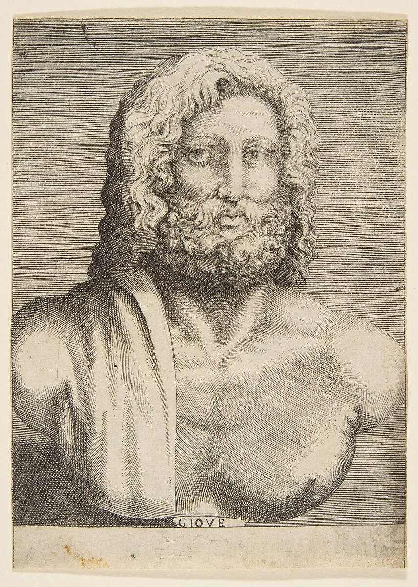 Bust of Jupiter — Giulio Bonasone