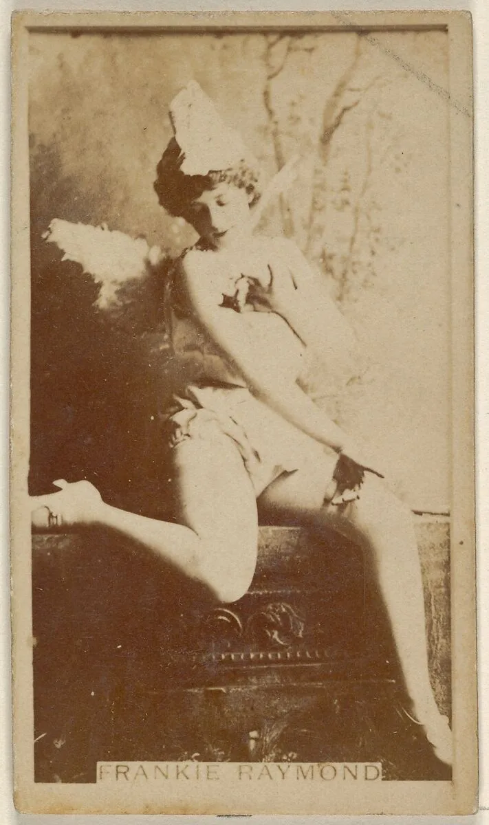 Frankie Raymond, from the Actors and Actresses series (N45, Type 8) for Virginia Brights Cigarettes — Allen & Ginter