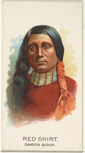 Red Shirt, Dakota Sioux, from the American Indian Chiefs series (N2) for Allen & Ginter Cigarettes Brands