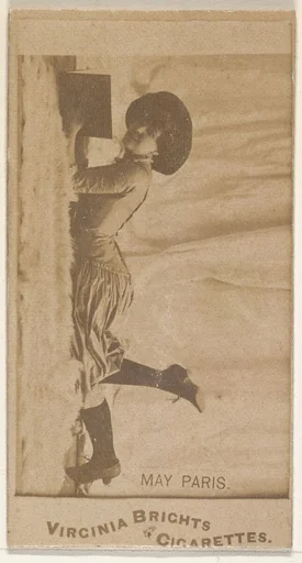 May Paris, from the Actors and Actresses series (N45, Type 1) for Virginia Brights Cigarettes