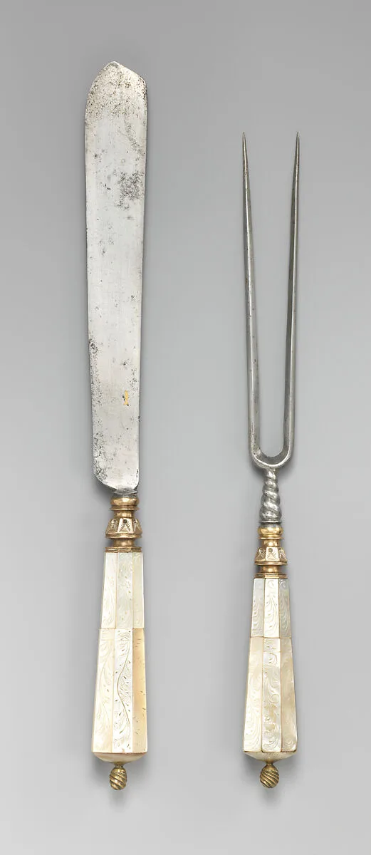 Carving knife and fork — Unknown