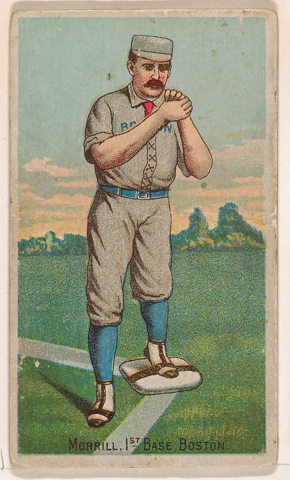Morrill, 1st Base, Boston, from the Gold Coin series (N284) for Gold Coin Chewing Tobacco — D. Buchner & Co., New York