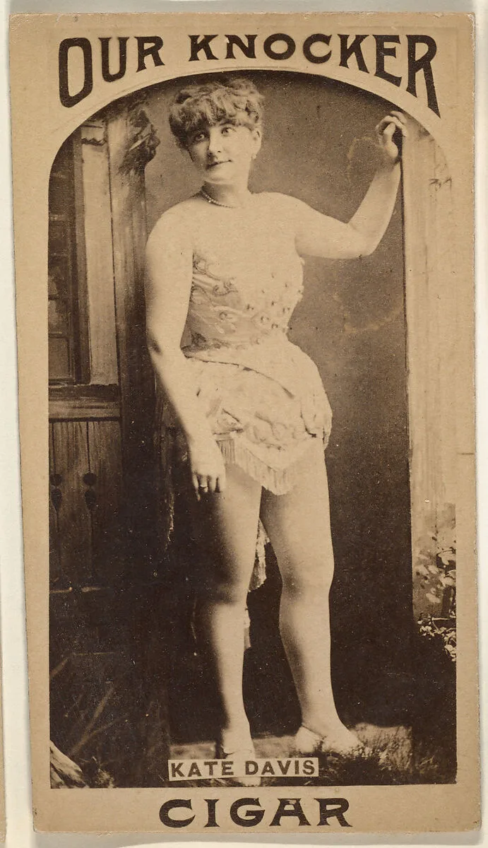Kate Davis, from the Actresses series (N665) promoting Our Knocker Cigars — Unknown