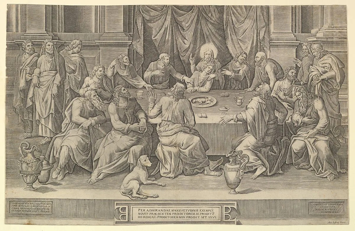 The Last Supper — Antonio Lafreri|Gaspare Osello|Giorgio Ghisi|Lambert Lombard