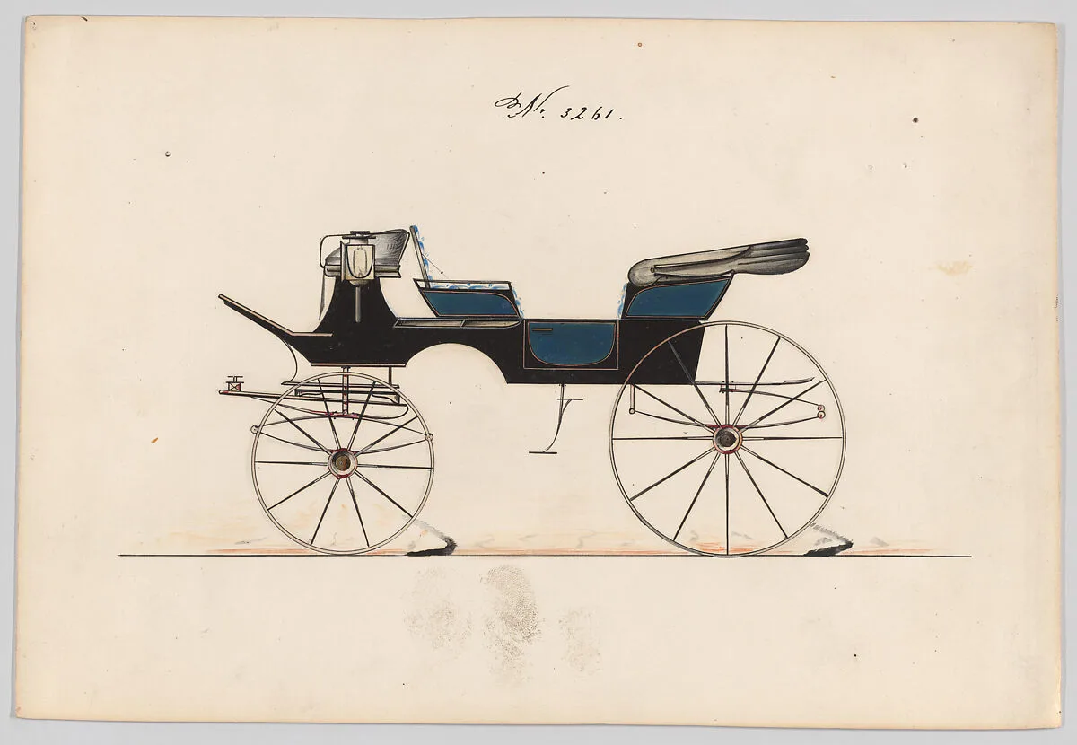Design for 6 seat Phaeton, no. 3261 — Brewster & Co.