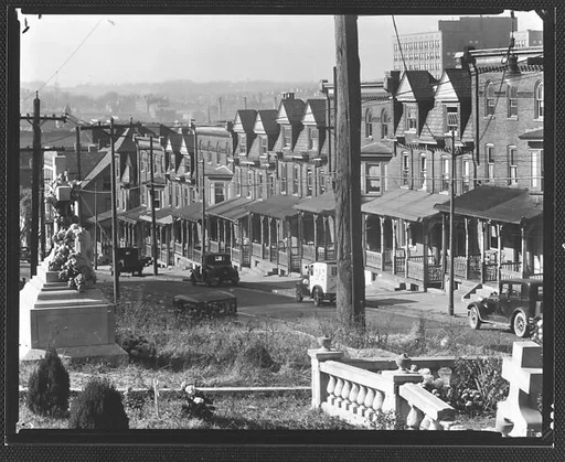 [Two-Family Houses, From St. Michael's Graveyard, Bethlehem, Pennsylvania]