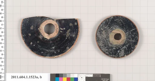 Terracotta fragments of kylikes (drinking cups)