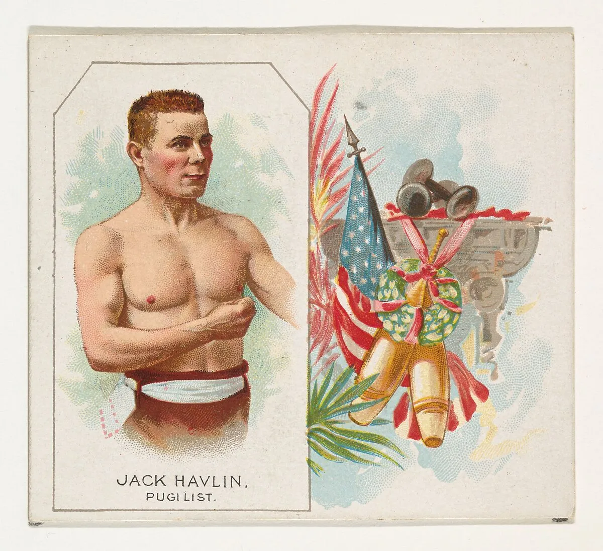 Jack Havlin, Pugilist, from World's Champions, Second Series (N43) for Allen & Ginter Cigarettes — Allen & Ginter|Lindner, Eddy & Claus