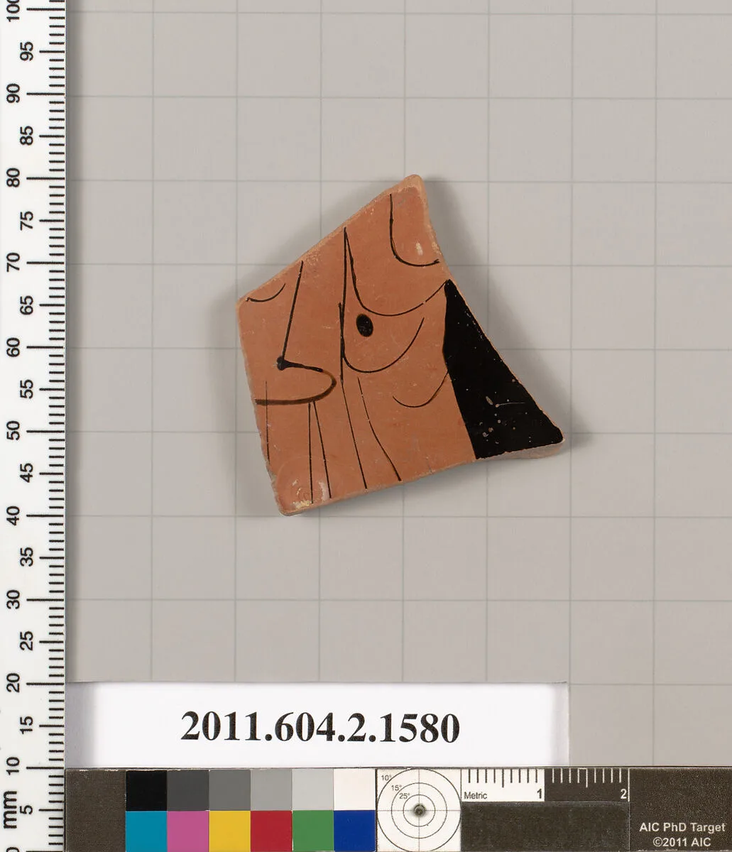 Terracotta fragment of a skyphos (deep drinking cup) — Unknown