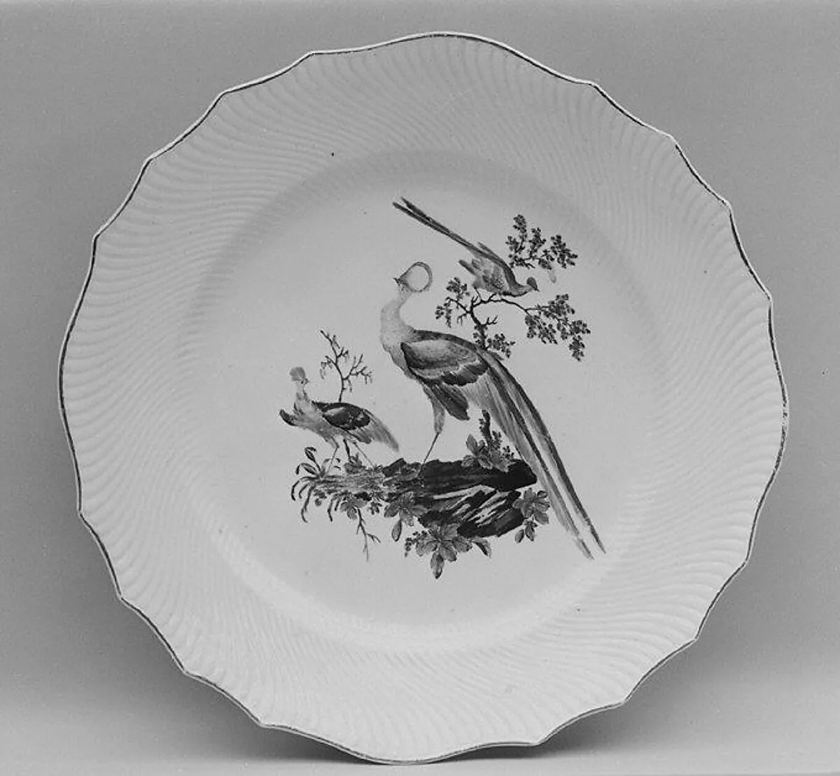 Plate (one of a pair) — Tournai