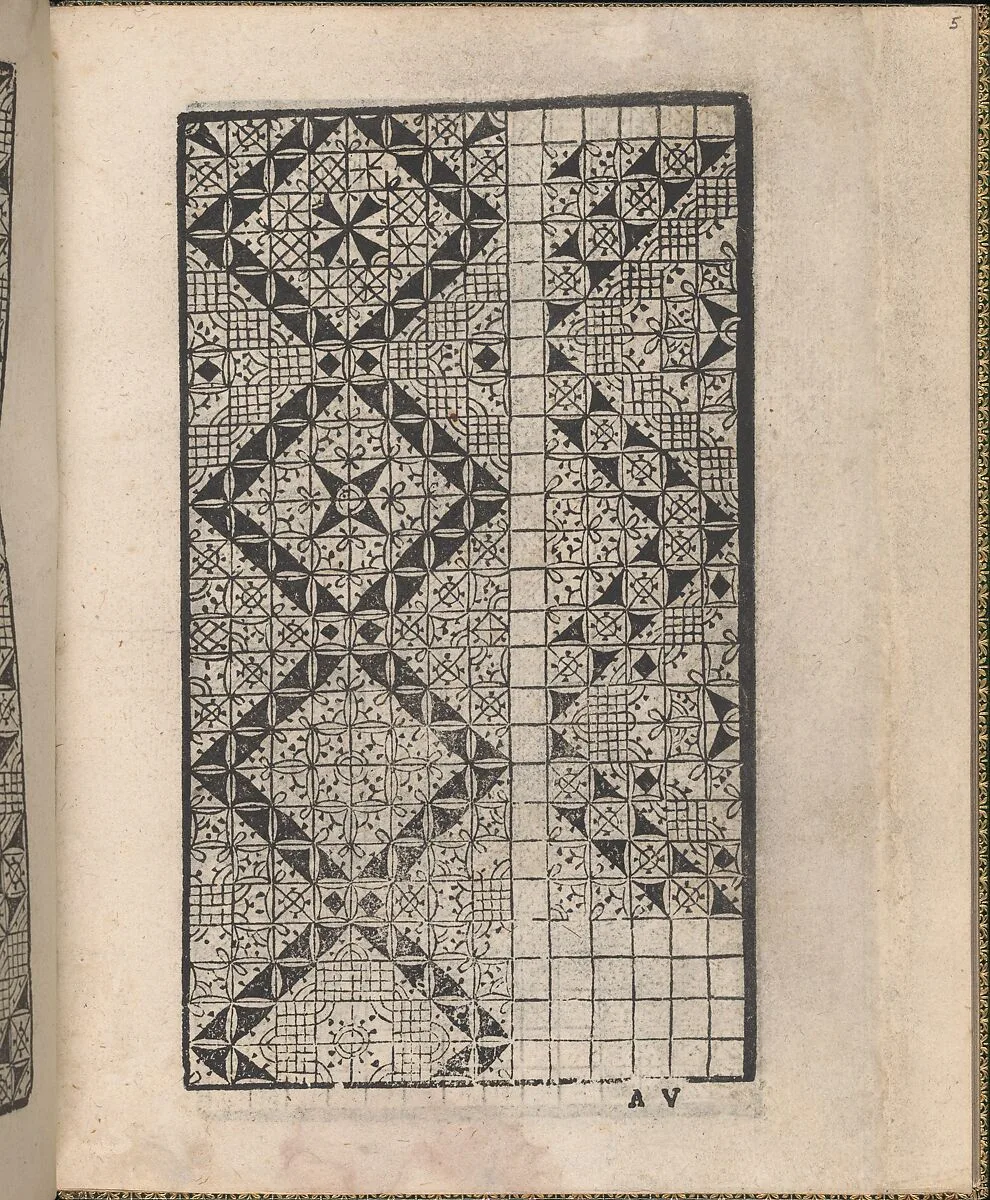 Ornamento delle belle & virtuose donne, page 3 (verso) — Matteo Pagano|Lloyd, Wallis & Lloyd