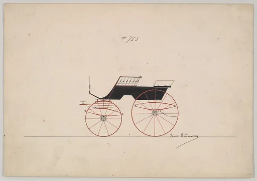 Design for 4 seat Phaeton, no top, no. 755