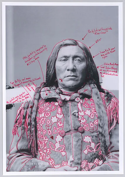 Bia Eélisaash/Large Stomach Woman (Pregnant Woman)/Two Belly from 1880 Crow Peace Delegation — Wendy Red Star