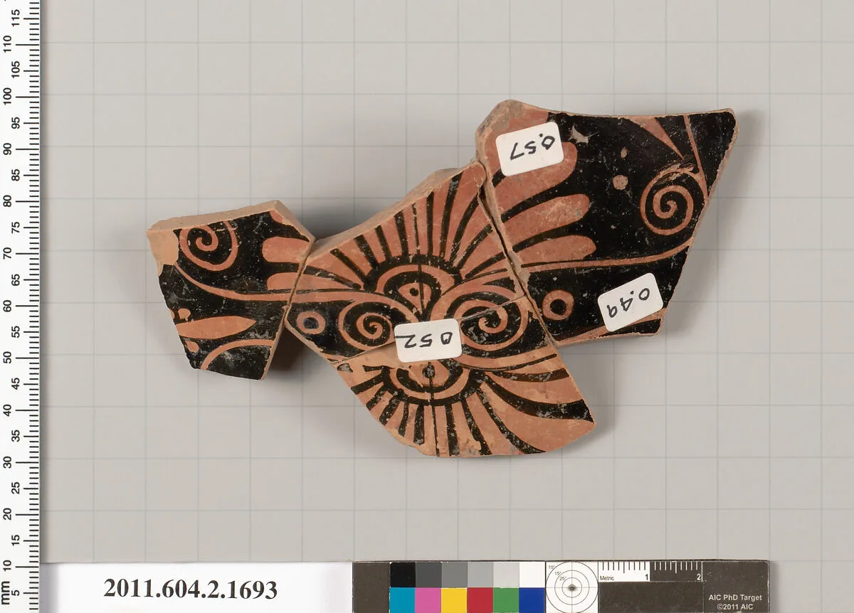 Terracotta fragment of a skyphos (deep drinking cup) — Unknown