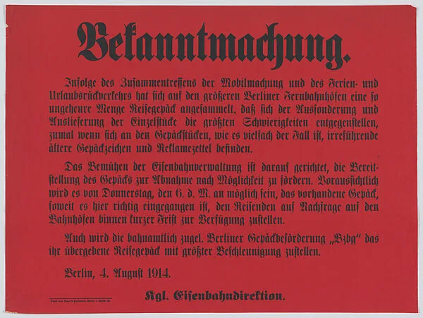 Bekanntmachung — Anonymous