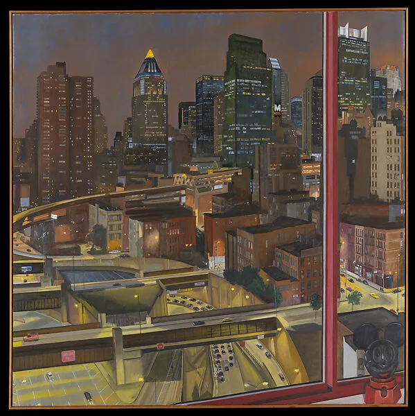Entrance to Lincoln Tunnel, Night-Time — Philip Pearlstein