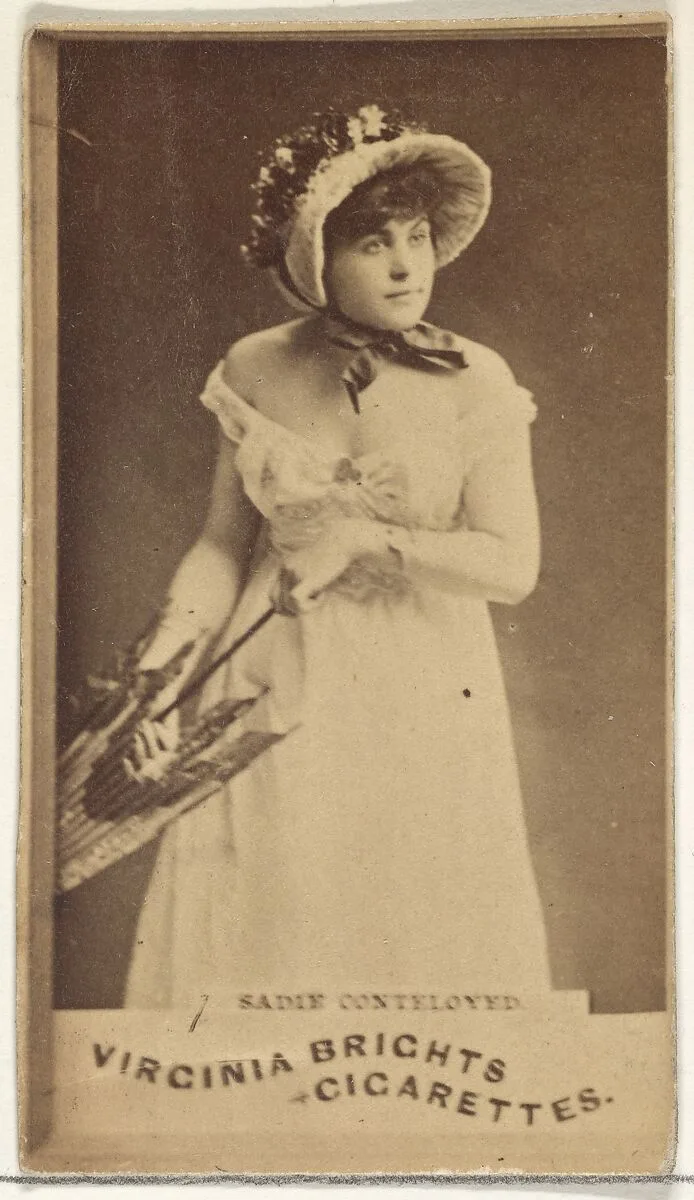 Sadie Cortelyou, from the Actors and Actresses series (N45, Type 1) for Virginia Brights Cigarettes — Allen & Ginter