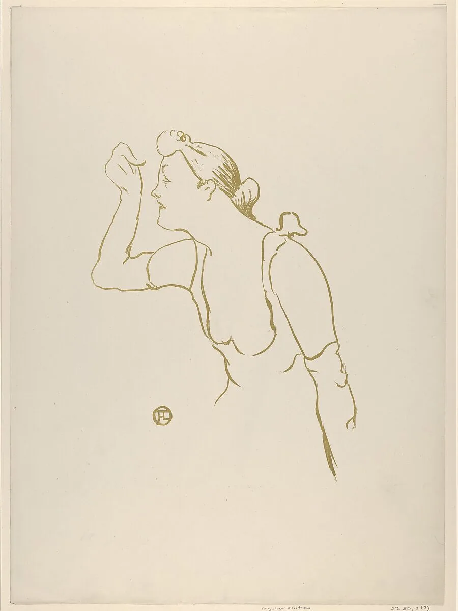 Paula Brébion (from Le Café Concert) — Henri de Toulouse-Lautrec|Edward Ancourt|André Marty