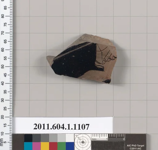 Terracotta fragment of a kylix (drinking cup)