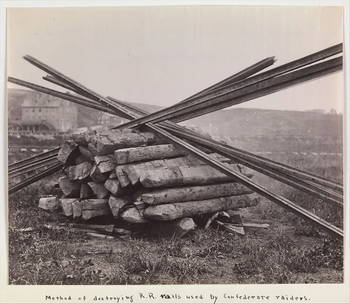 Confederate Method of Destroying Rail Roads at McCloud Mill, Virginia — Andrew Joseph Russell|Mathew B. Brady