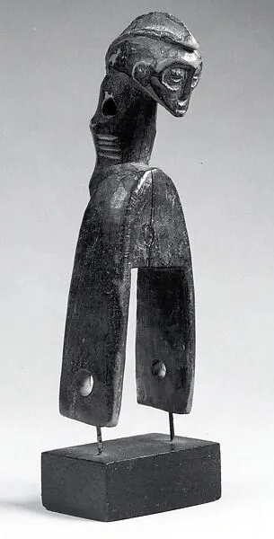 Heddle Pulley with Figure — Unknown