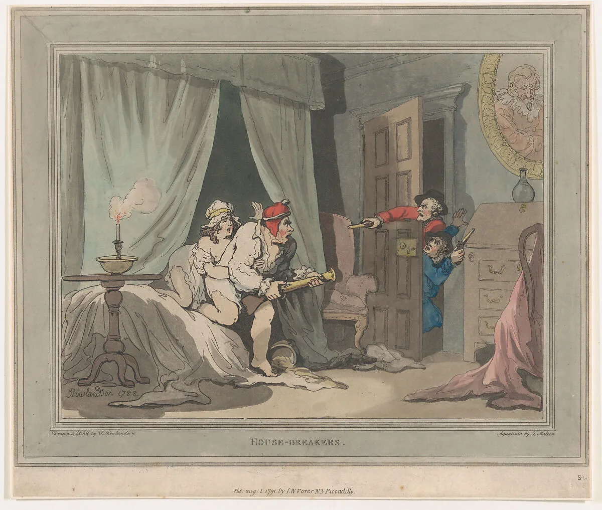 House-Breakers — Thomas Rowlandson|S. W. Fores|Thomas Malton