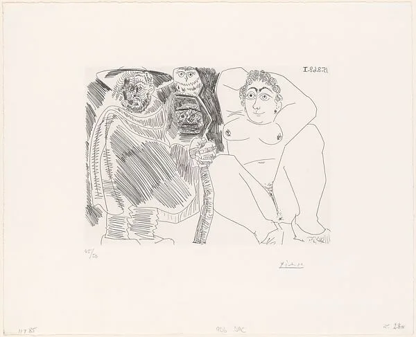 Prostitute, Sorceress, and Traveler in Clogs, from 347 Suite — Aldo and Piero Crommelynck|Pablo Picasso|Galerie Louise Leiris