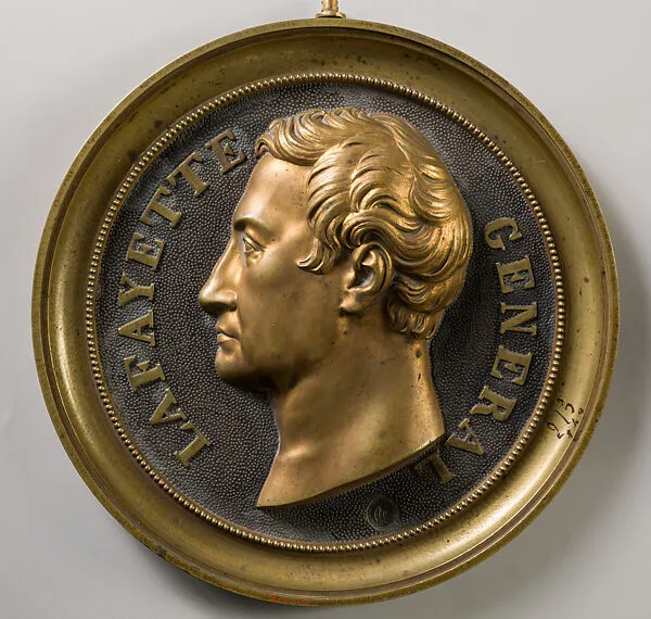 Medallion of the Marquis de Lafayette — Clark Mills