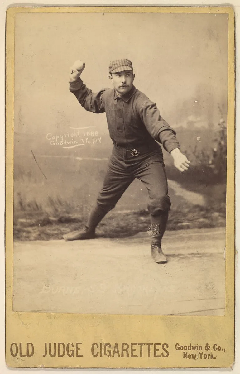 Thomas P. "Oyster" Burns, Shortstop, Brooklyn, from the series Old Judge Cigarettes — Goodwin & Company