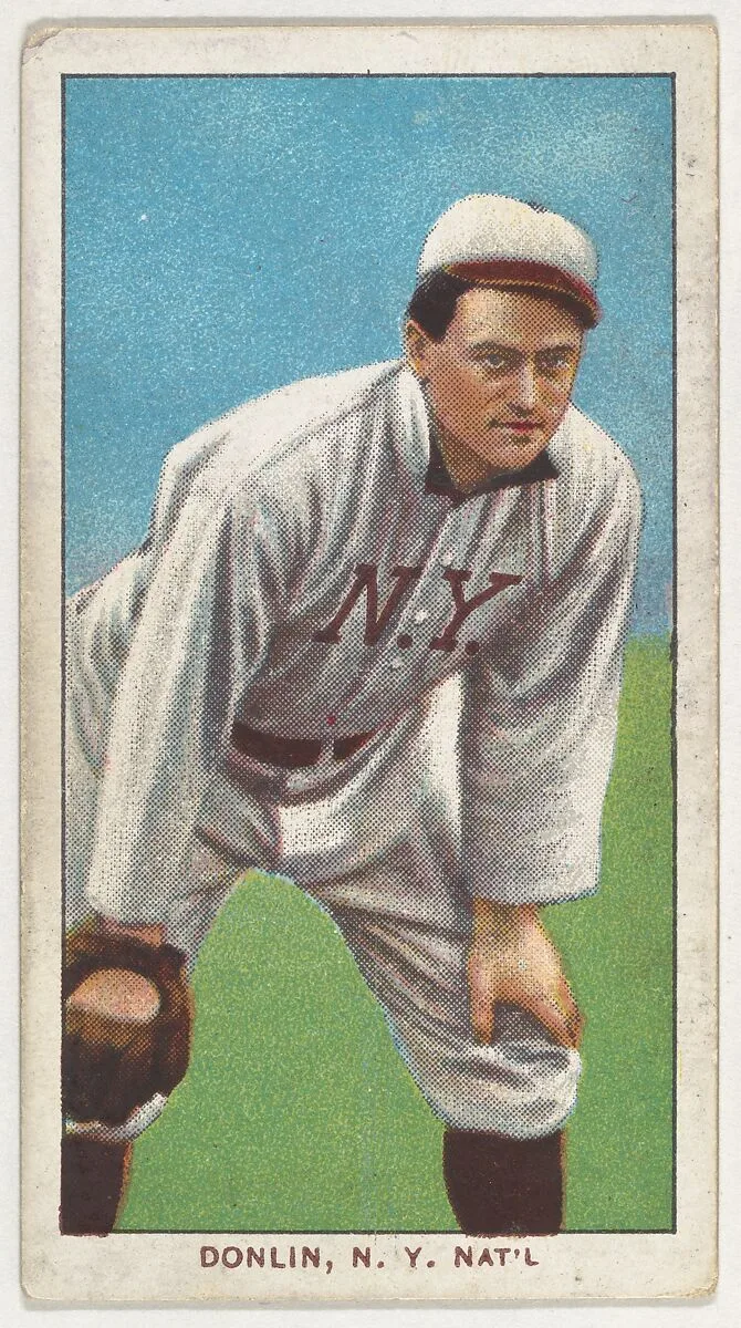 Donlin, New York, National League, from the White Border series (T206) for the American Tobacco Company — American Tobacco Company