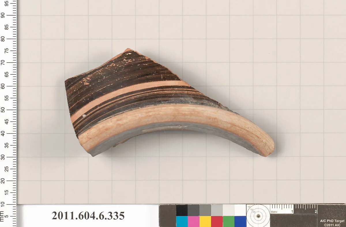 Terracotta fragment of a skyphos (deep drinking cup) — Unknown
