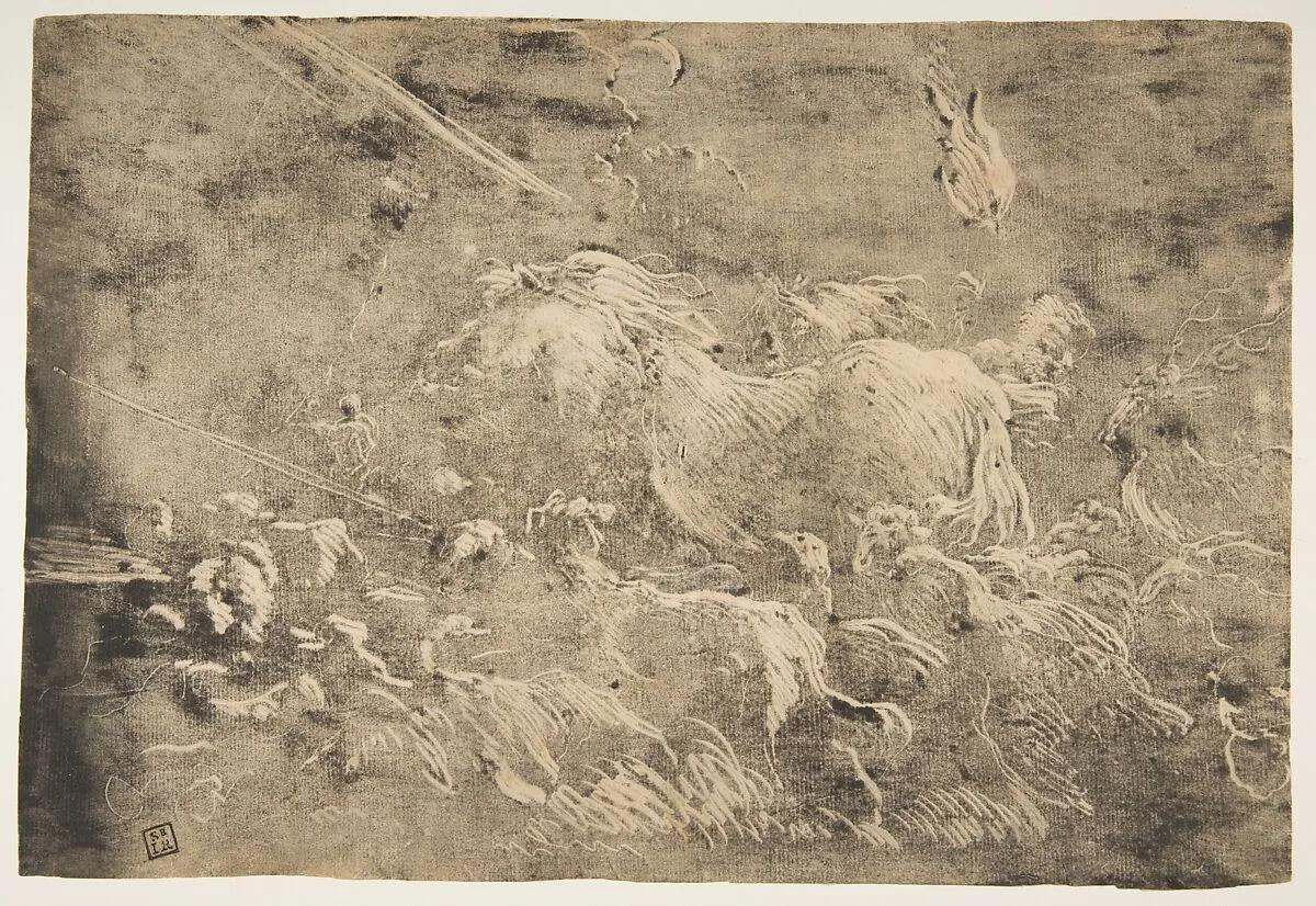 Noah and the animals entering the ark — Giovanni Benedetto Castiglione (Il Grechetto)