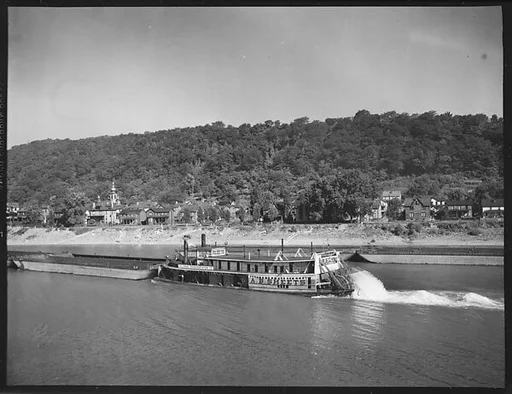 [Sternwheeler A.B. Sheets on River, Pittsburgh, Pennsylvania?]